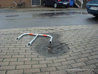 Kreis-Kanalservice Rohrbruch Absackung