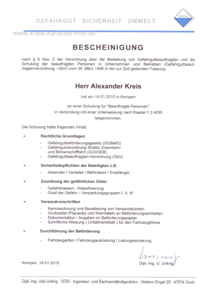 Gefahrgutbeauftragter