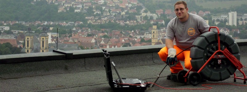 Fallleitung Kanalinspektion Flachdach MGH